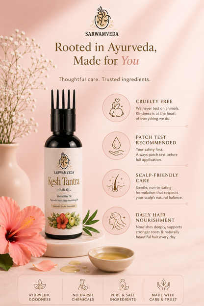 Kesh Tantra Ayurvedic Hair Oil for Hair Fall & Scalp Nourishment