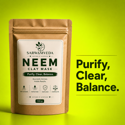 Sarwamveda Neem Clay Mask |100g