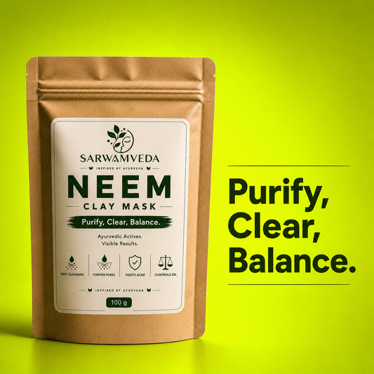 Sarwamveda Neem Clay Mask |100g